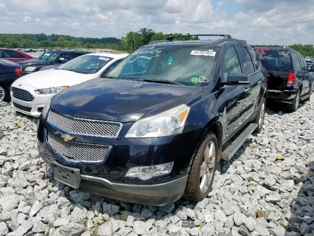 1GNKVLED4BJ230152 - 2011 CHEVROLET TRAVERSE L BLUE photo 2