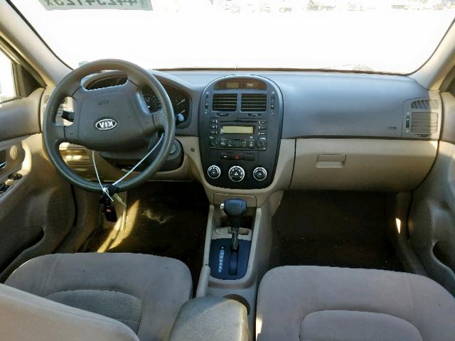 KNAFE121585551835 - 2008 KIA SPECTRA EX WHITE photo 9