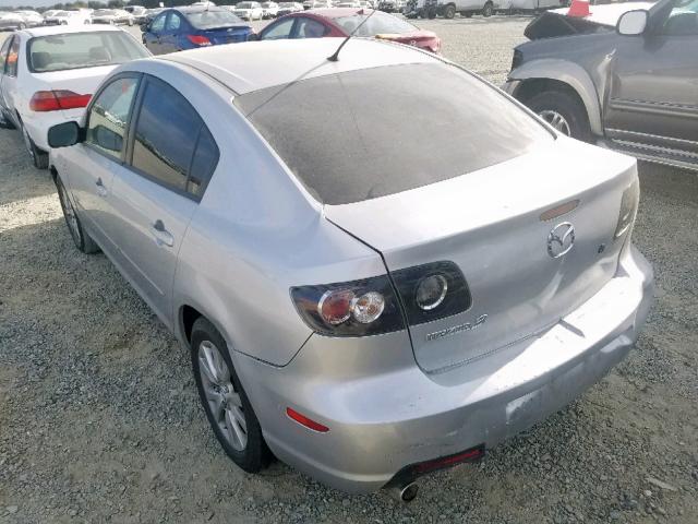 JM1BK324X81869716 - 2008 MAZDA 3 S SILVER photo 3