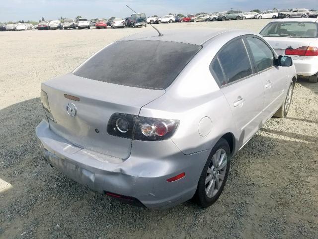 JM1BK324X81869716 - 2008 MAZDA 3 S SILVER photo 4