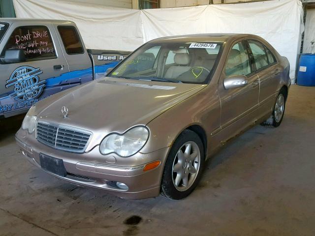 WDBRF64J41F029896 - 2001 MERCEDES-BENZ C 320 CREAM photo 2