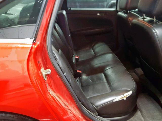 2G1WD57C391208248 - 2009 CHEVROLET IMPALA SS RED photo 6