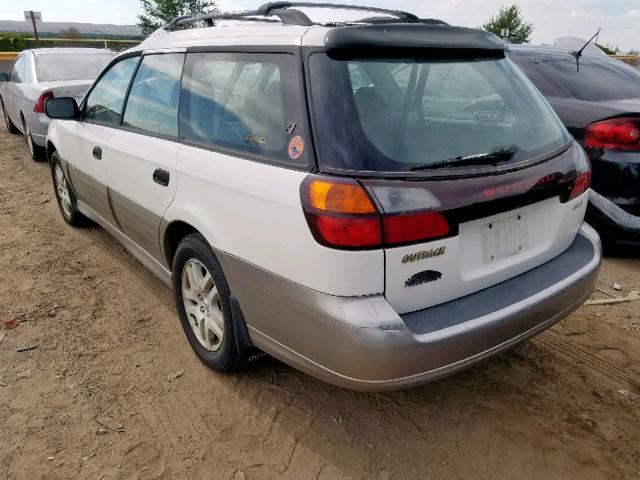 4S3BH6652Y7651608 - 2000 SUBARU LEGACY OUT WHITE photo 3