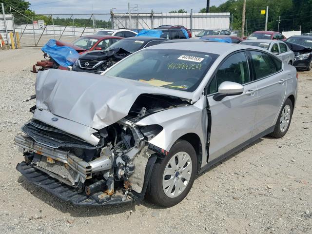 3FA6P0G79DR189526 - 2013 FORD FUSION S SILVER photo 2