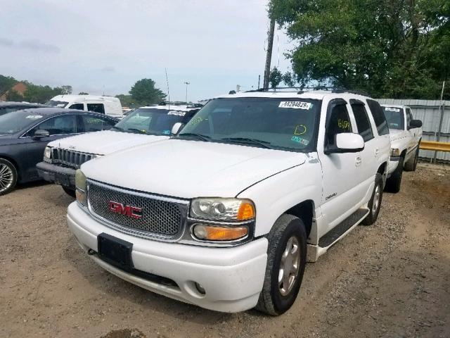 1GKEK63U05J237532 - 2005 GMC YUKON DENA WHITE photo 2