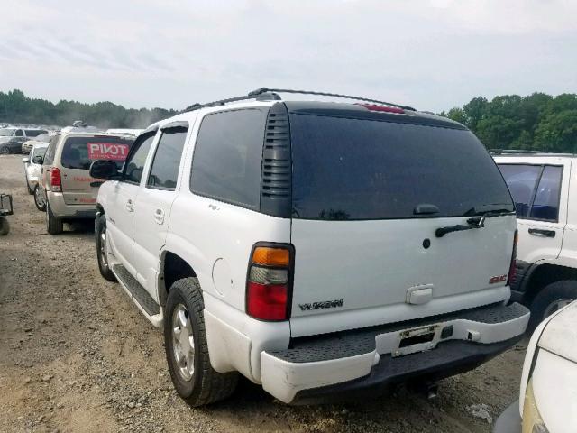 1GKEK63U05J237532 - 2005 GMC YUKON DENA WHITE photo 3