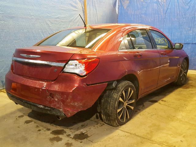 1C3CCBBG2EN118656 - 2014 CHRYSLER 200 TOURIN RED photo 4