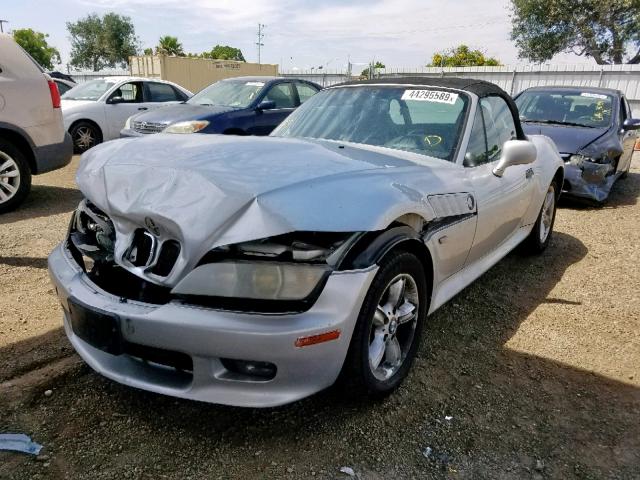 4USCH9341YLG02146 - 2000 BMW Z3 2.3 SILVER photo 2