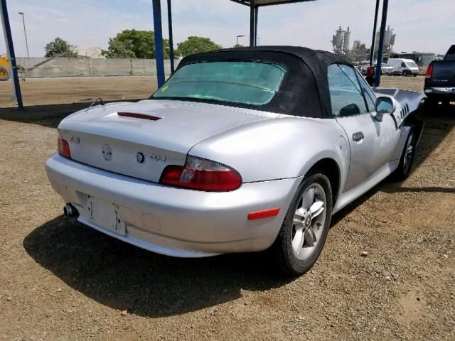 4USCH9341YLG02146 - 2000 BMW Z3 2.3 SILVER photo 4