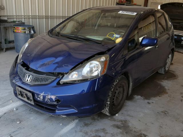 JHMGE8H34DC003368 - 2013 HONDA FIT BLUE photo 2