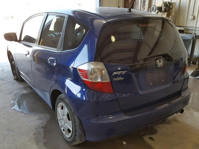 JHMGE8H34DC003368 - 2013 HONDA FIT BLUE photo 3