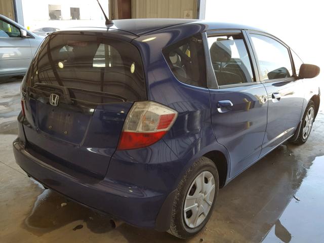 JHMGE8H34DC003368 - 2013 HONDA FIT BLUE photo 4