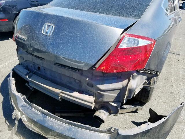 1HGCS12859A013934 - 2009 HONDA ACCORD EXL CHARCOAL photo 9