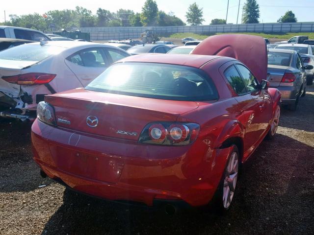 JM1FE174290401461 - 2009 MAZDA RX8 RED photo 4