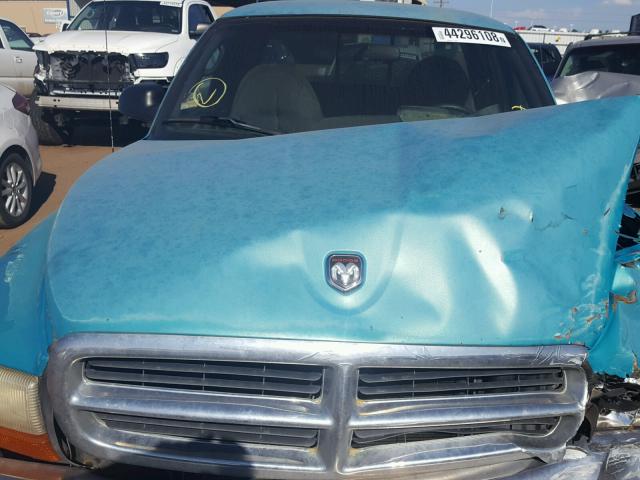 1B7GG22X0WS547637 - 1998 DODGE DAKOTA TEAL photo 7