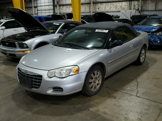 1C3EL75R35N661890 - 2005 CHRYSLER SEBRING GT SILVER photo 2