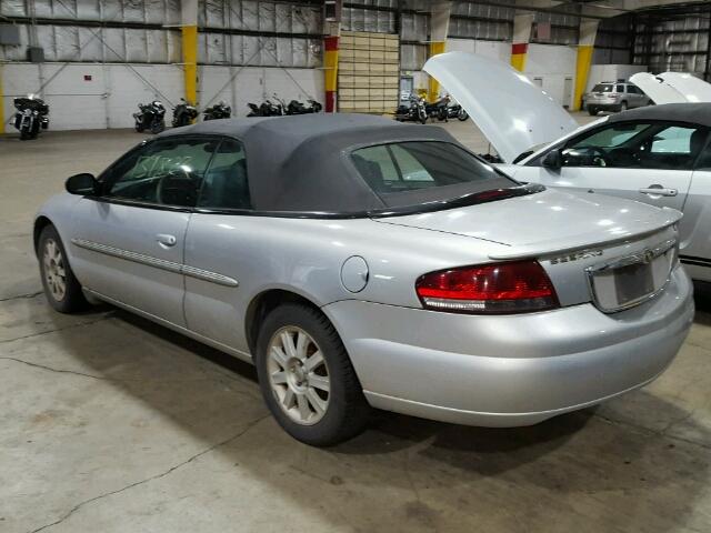 1C3EL75R35N661890 - 2005 CHRYSLER SEBRING GT SILVER photo 3