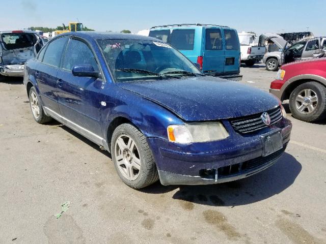 WVWEH63B31E033089 - 2001 VOLKSWAGEN PASSAT GLX BLUE photo 1