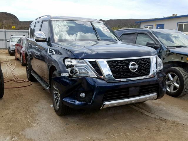 JN8AY2ND9JX002248 - 2018 NISSAN ARMADA SV BLUE photo 1