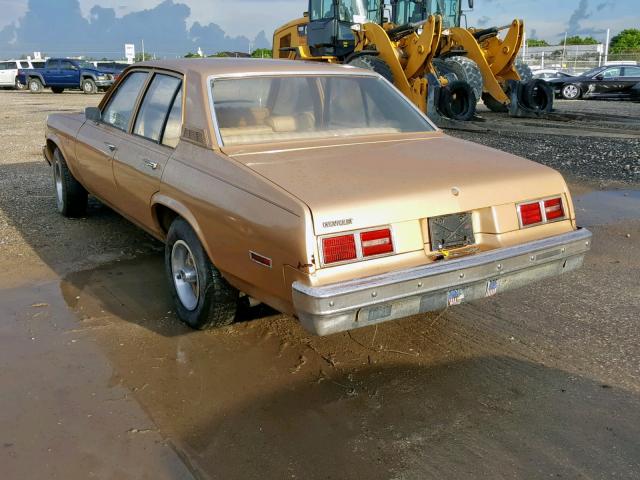 1X69D8T245905 - 1978 CHEVROLET NOVA GOLD photo 3