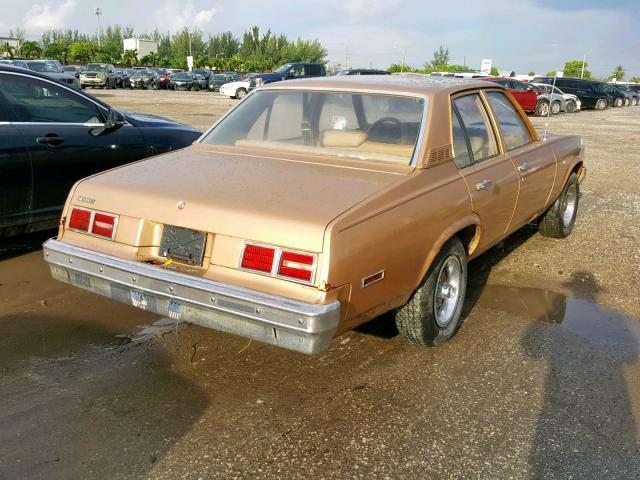 1X69D8T245905 - 1978 CHEVROLET NOVA GOLD photo 4