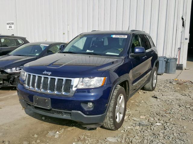 1C4RJEAG9DC561573 - 2013 JEEP GRAND CHER BLUE photo 2