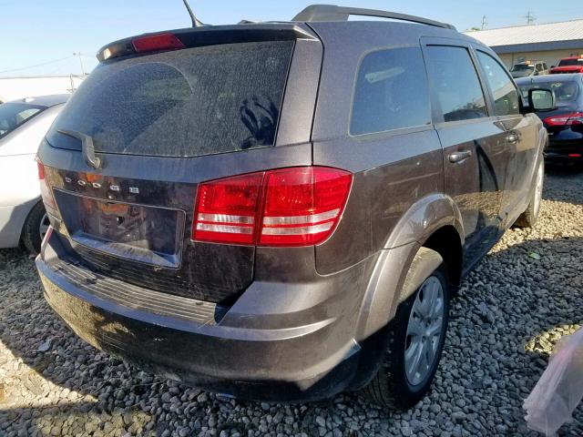 3C4PDCAB1JT421539 - 2018 DODGE JOURNEY SE GRAY photo 4