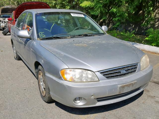 KNAFB121425203153 - 2002 KIA SPECTRA BA SILVER photo 1