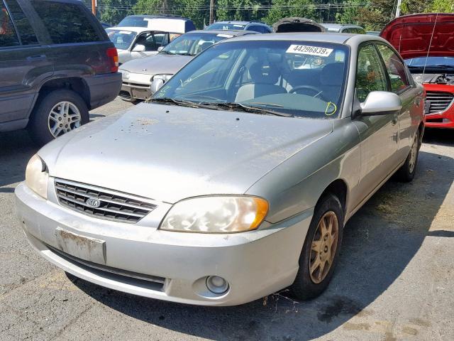 KNAFB121425203153 - 2002 KIA SPECTRA BA SILVER photo 2