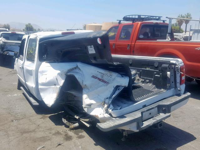 1FTYR14E69PA69008 - 2009 FORD RANGER SUP WHITE photo 3