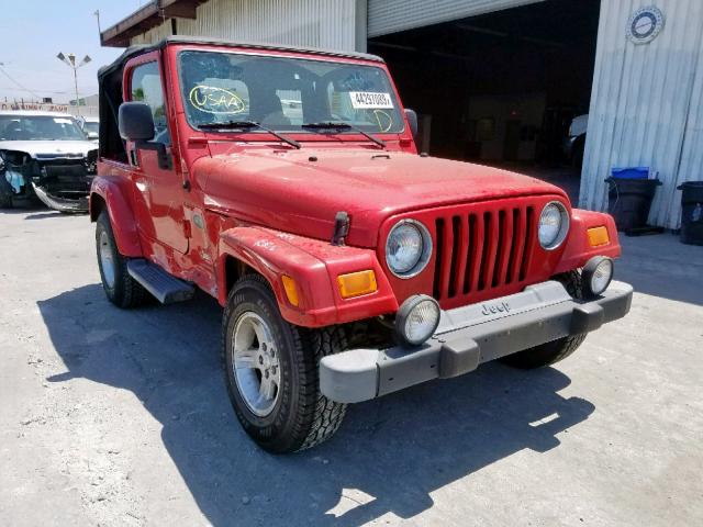 1J4FA39S95P357683 - 2005 JEEP WRANGLER X RED photo 1