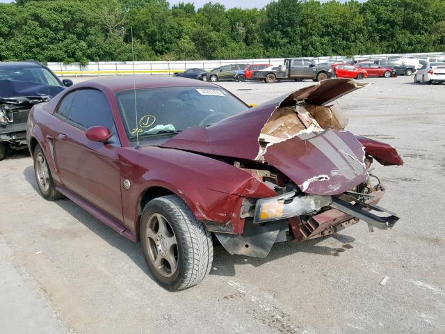 1FAFP40624F156079 - 2004 FORD MUSTANG MAROON photo 1