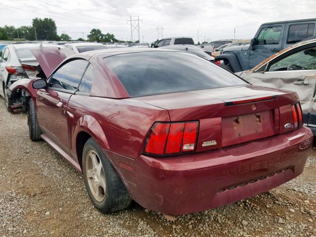 1FAFP40624F156079 - 2004 FORD MUSTANG MAROON photo 3