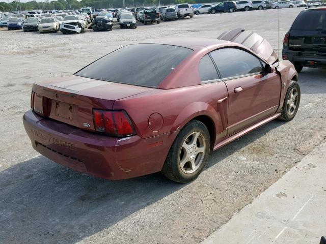 1FAFP40624F156079 - 2004 FORD MUSTANG MAROON photo 4