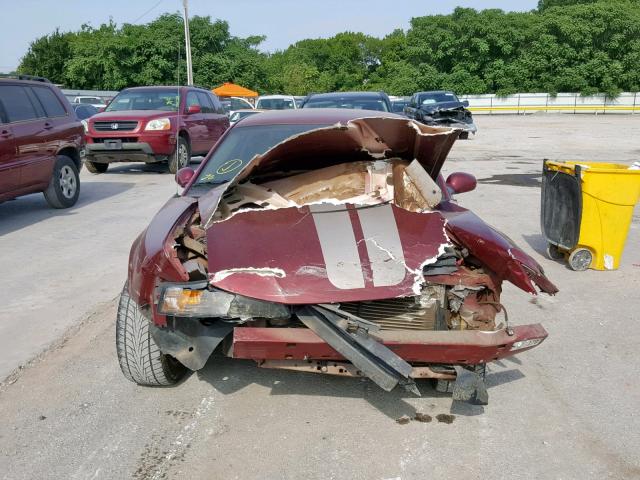 1FAFP40624F156079 - 2004 FORD MUSTANG MAROON photo 9