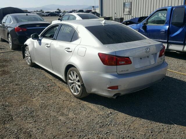 JTHCK262285020291 - 2008 LEXUS IS 250 SILVER photo 3