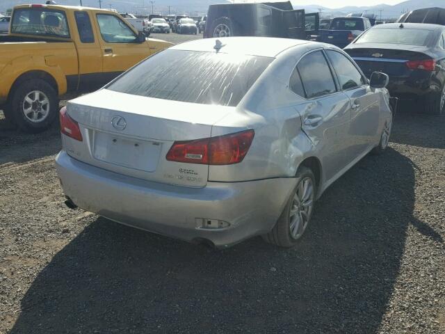 JTHCK262285020291 - 2008 LEXUS IS 250 SILVER photo 4