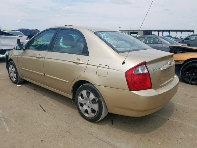 KNAFE221795646291 - 2009 KIA SPECTRA EX GOLD photo 3