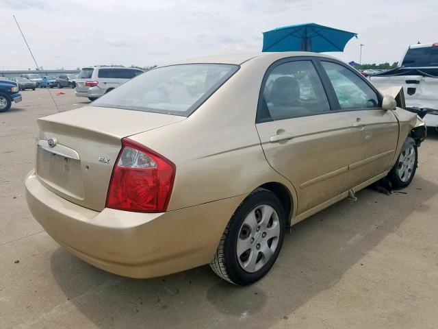 KNAFE221795646291 - 2009 KIA SPECTRA EX GOLD photo 4