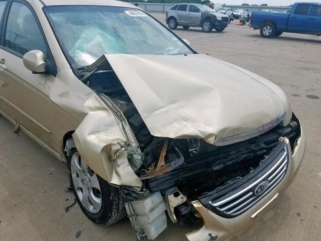 KNAFE221795646291 - 2009 KIA SPECTRA EX GOLD photo 9