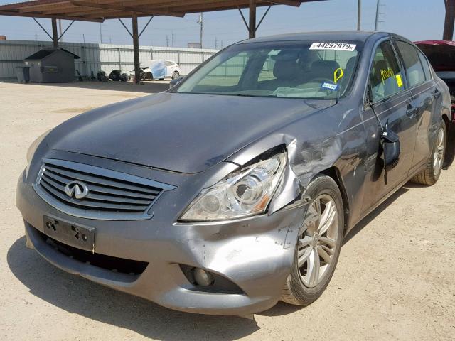 JN1CV6AP9BM504395 - 2011 INFINITI G37 BASE GRAY photo 2