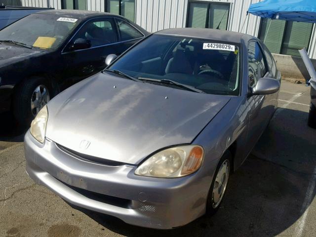 JHMZE13741T000069 - 2001 HONDA INSIGHT GRAY photo 2