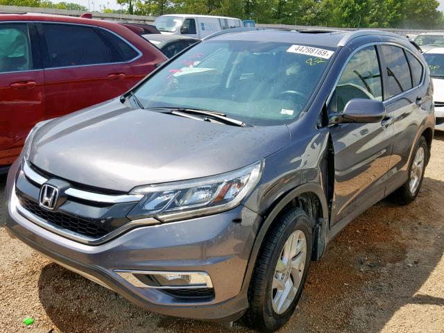 5J6RM4H79GL035868 - 2016 HONDA CR-V EXL GRAY photo 2