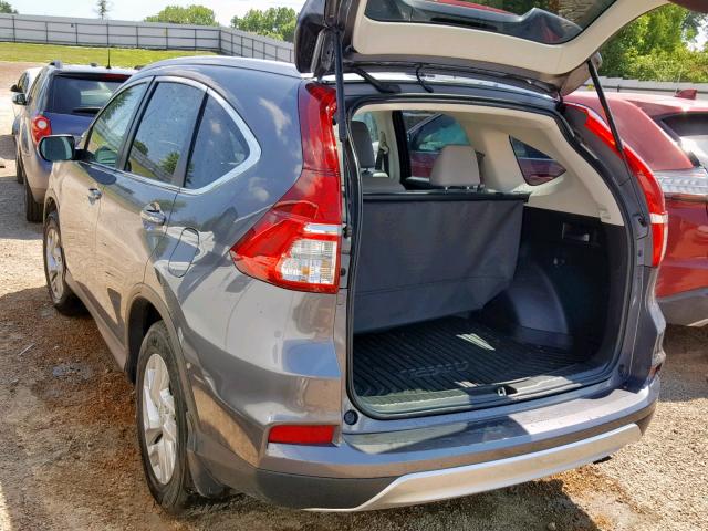 5J6RM4H79GL035868 - 2016 HONDA CR-V EXL GRAY photo 3