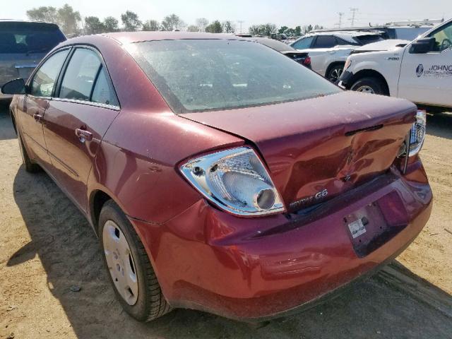 1G2ZF57B284223076 - 2008 PONTIAC G6 VALUE L RED photo 3