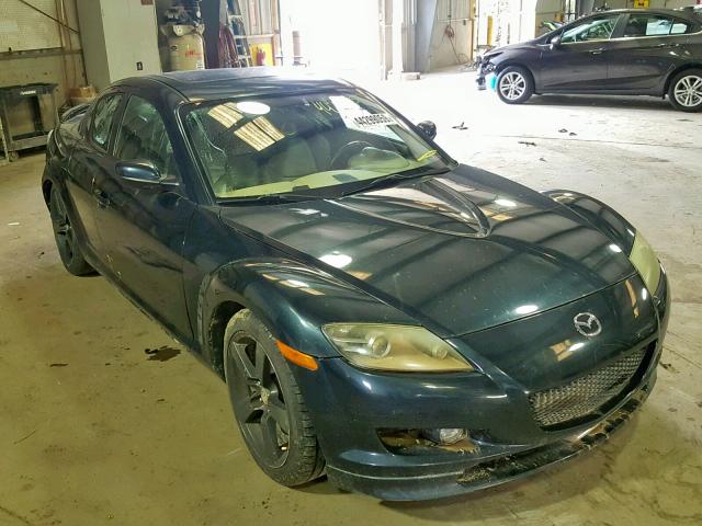 JM1FE17N540140621 - 2004 MAZDA RX8 GREEN photo 1