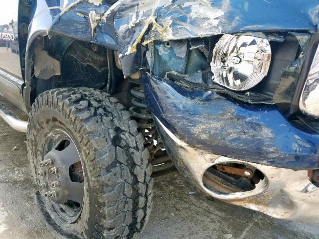 3D7KS28C35G833281 - 2005 DODGE RAM 2500 S Կապույտ լուսանկար 9
