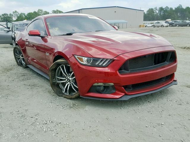 1FA6P8CF6F5394657 - 2015 FORD MUSTANG GT RED photo 1