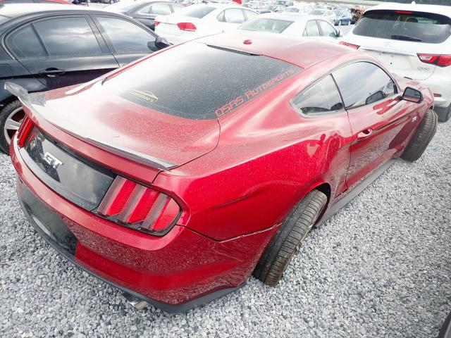 1FA6P8CF6F5394657 - 2015 FORD MUSTANG GT RED photo 4