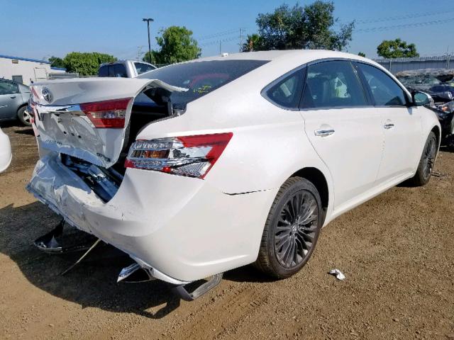 4T1BK1EB9JU265282 - 2018 TOYOTA AVALON XLE WHITE photo 4